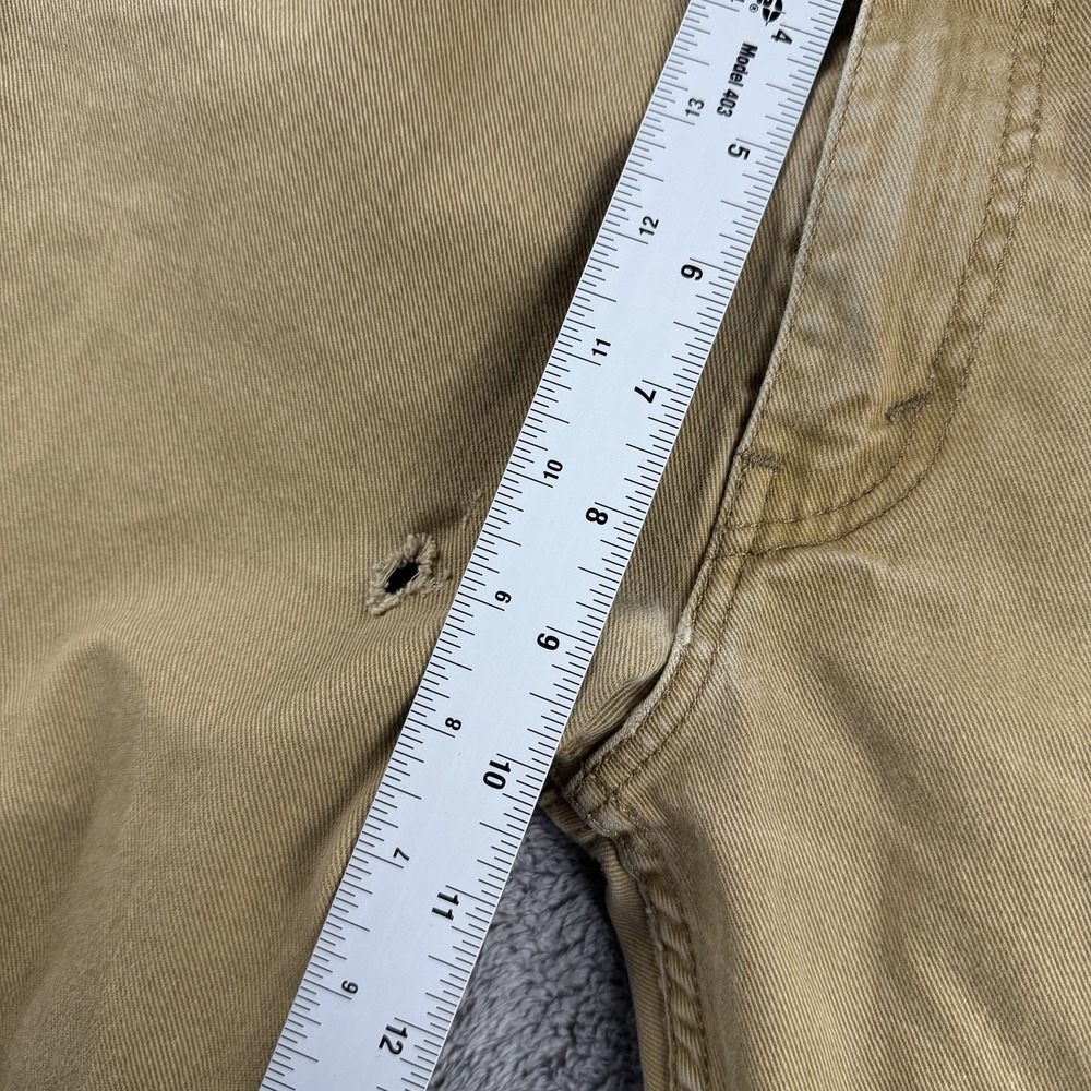Levis 513 Slim Straight Jeans Mens 32x30 Beige Low Rise - Picture 6 of 14